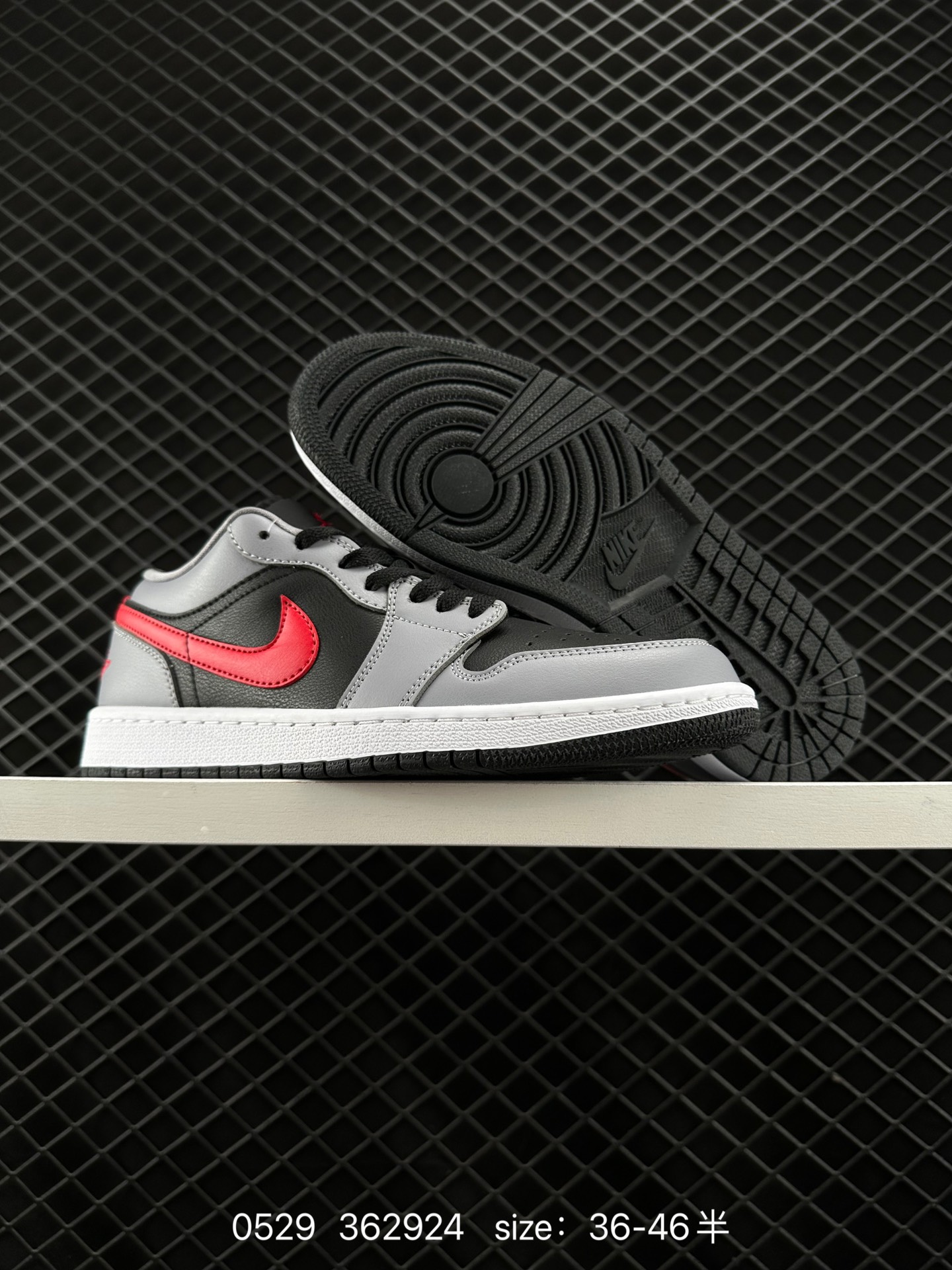 NK Air Jordan 1 Low SE”Phantom Denim Swoosh“